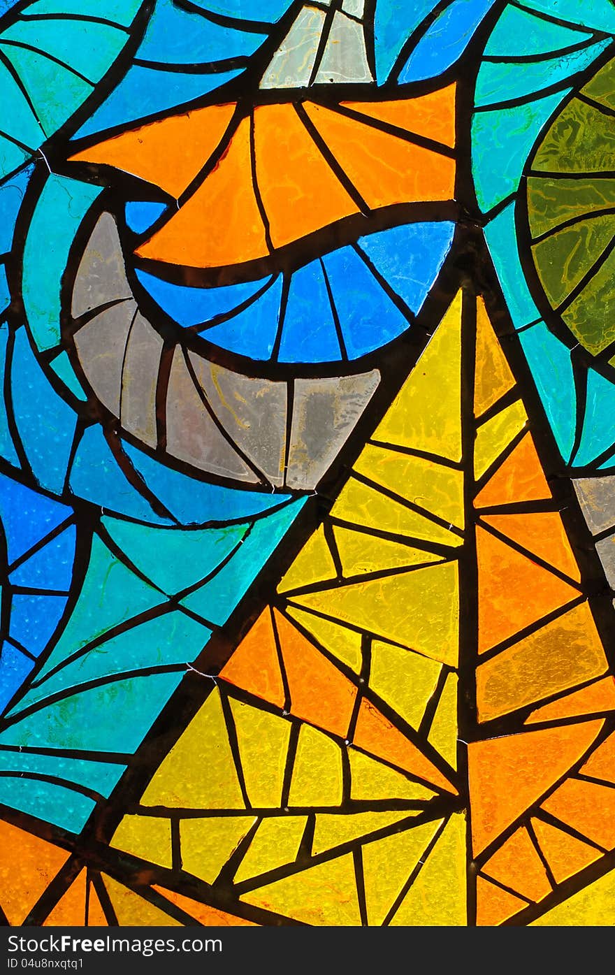 Stained-glass window. Made in USSR