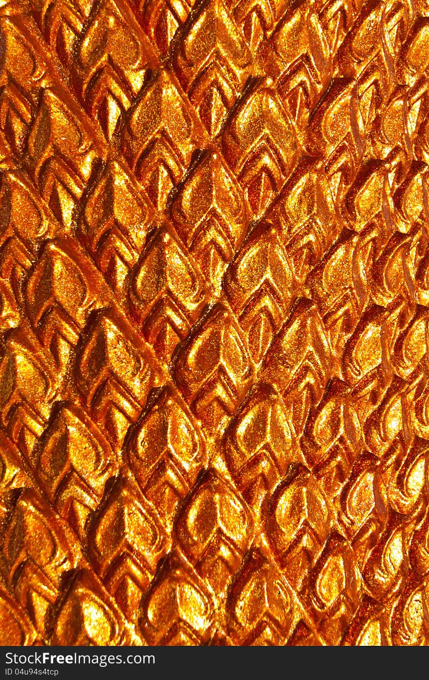 Arts design , brown the gold