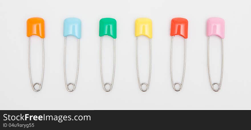 Safety Pins of different colors