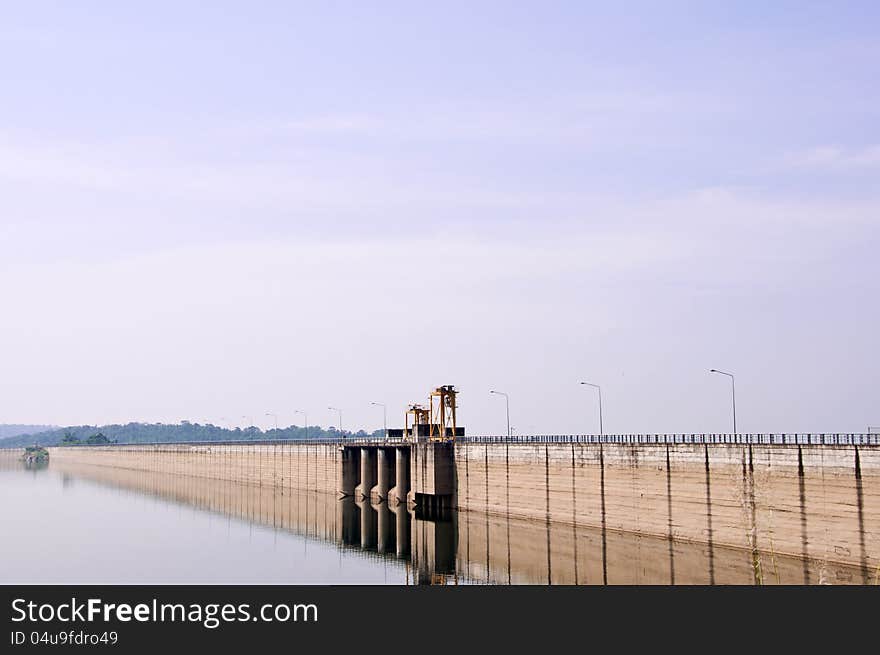 Dam for power generation and irrigation.