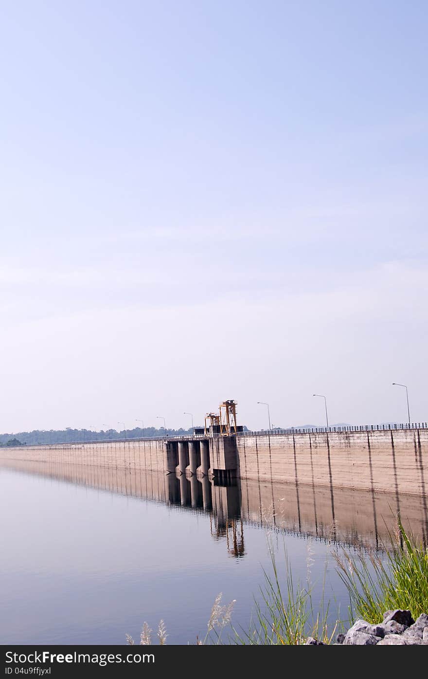 Dam for power generation and irrigation.