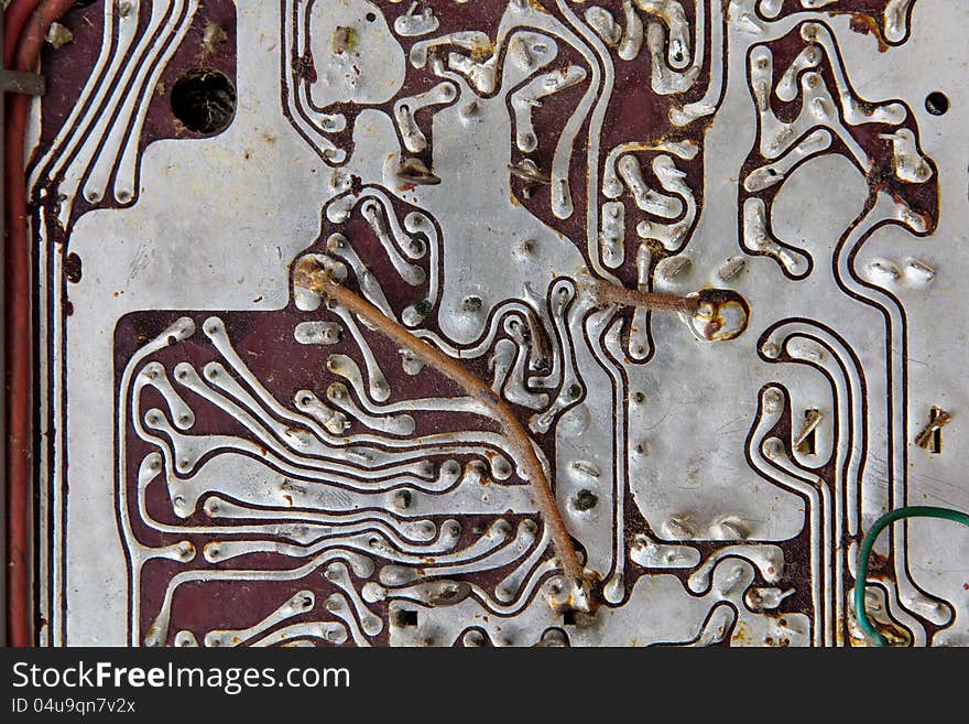 Old Radio Circuit Board