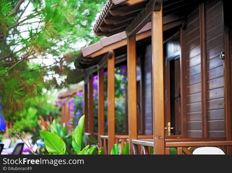 Wooden Balconies Bungalows.