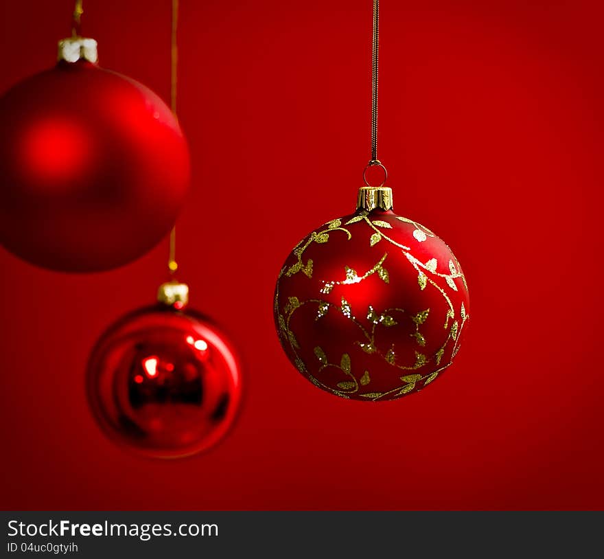 Christmas decoration in red