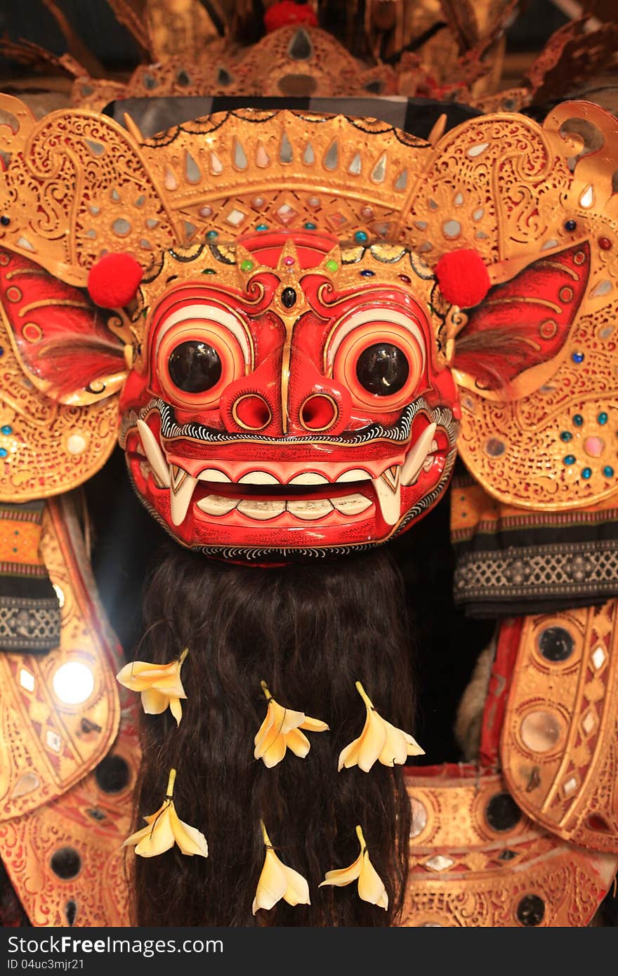 Closeup Mask Of Barong Balinese