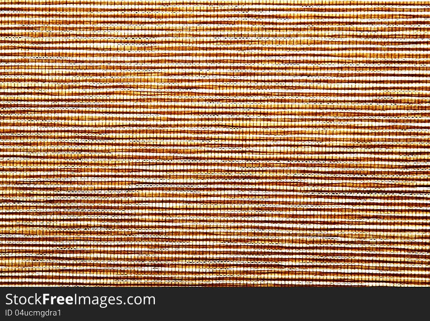 Closeup of Straw mat texture