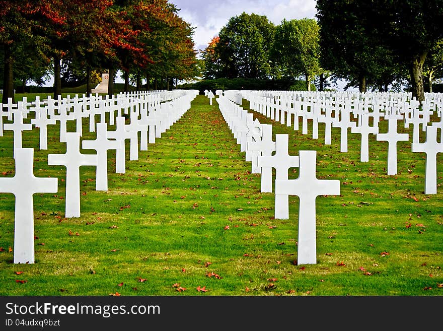 American war cemetery in margraten.