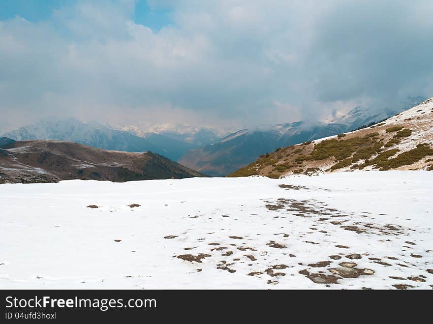 Winter landscape at Boi Taull