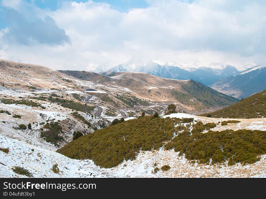 Winter landscape at Boi Taull