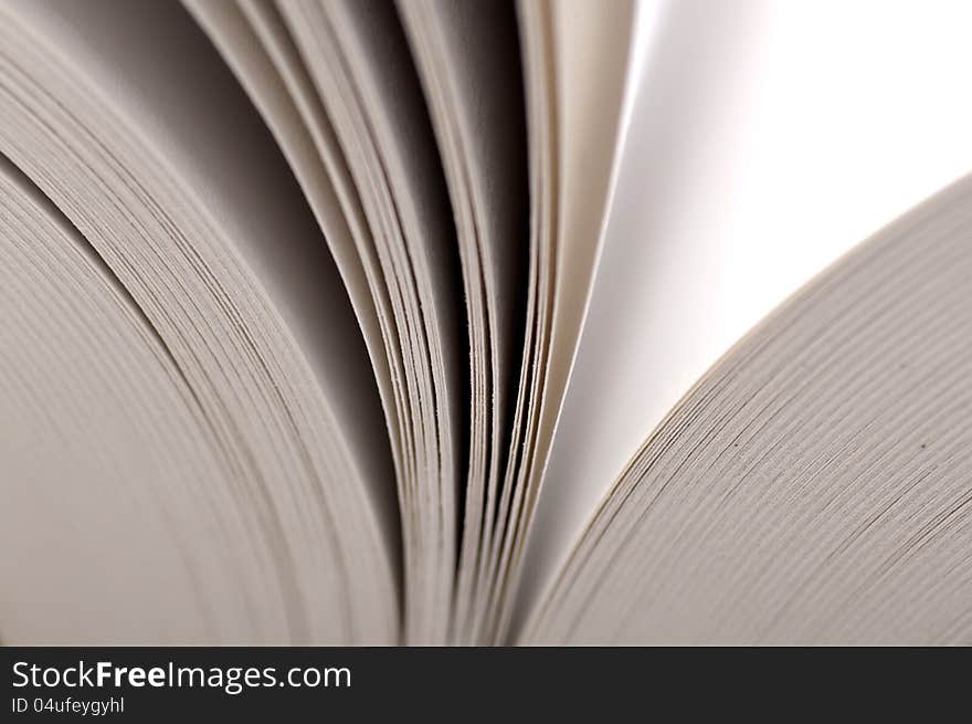 Macro View Of Book Pages