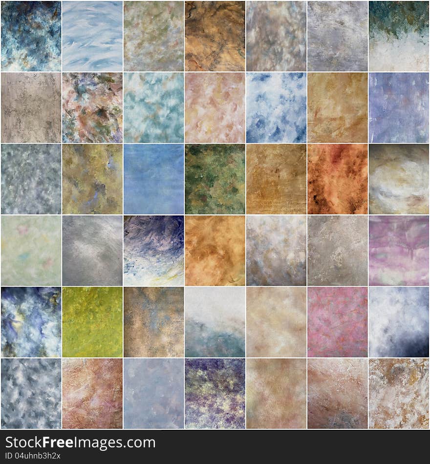 Collage wall texture