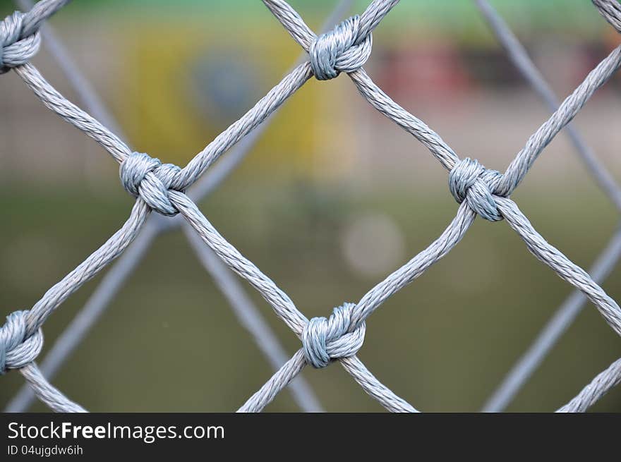 Net is in the futsal field. Net is in the futsal field.