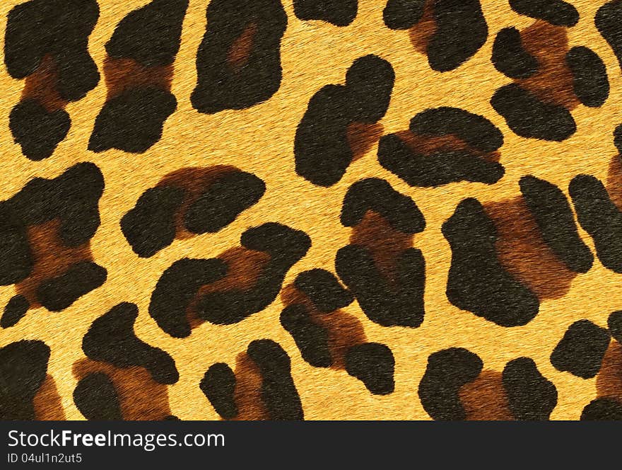 Fake leopard skin that made from leather