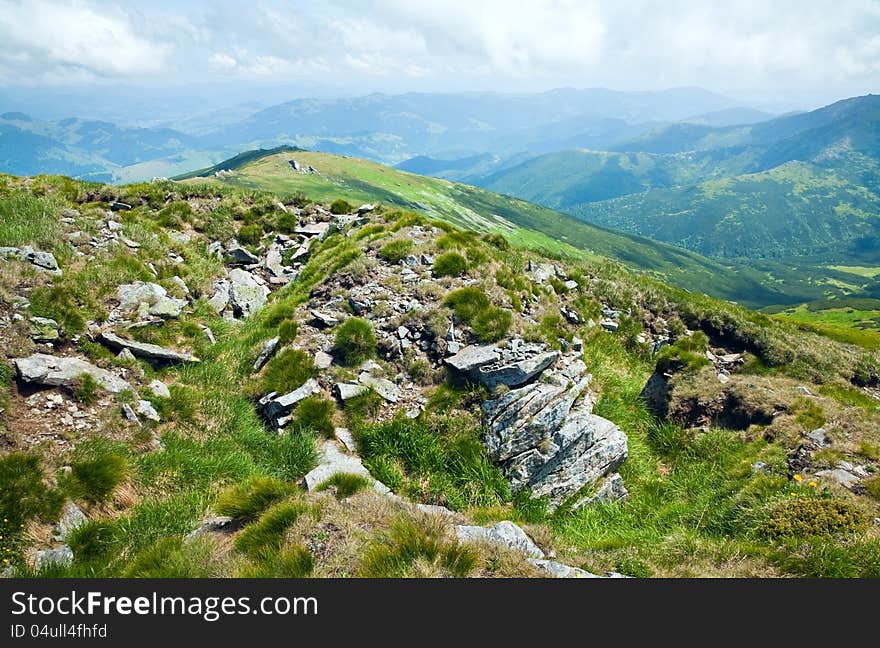 Summer mountain landscape