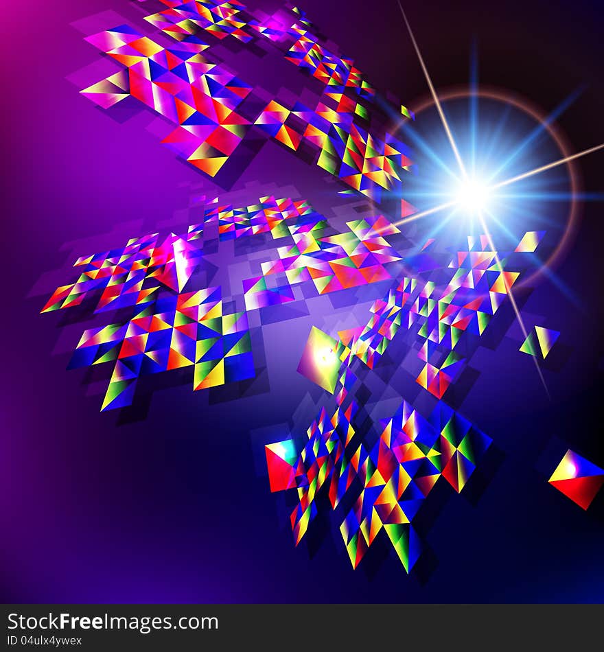 Virtual technology vector abstract background. Virtual technology vector abstract background.