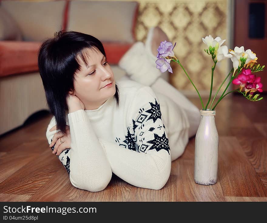 Girl with clock