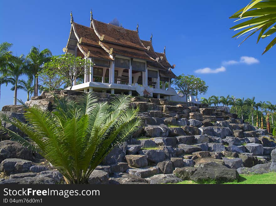 The temple on stones.