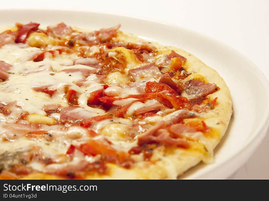 Pizza With Bacon And Cheese