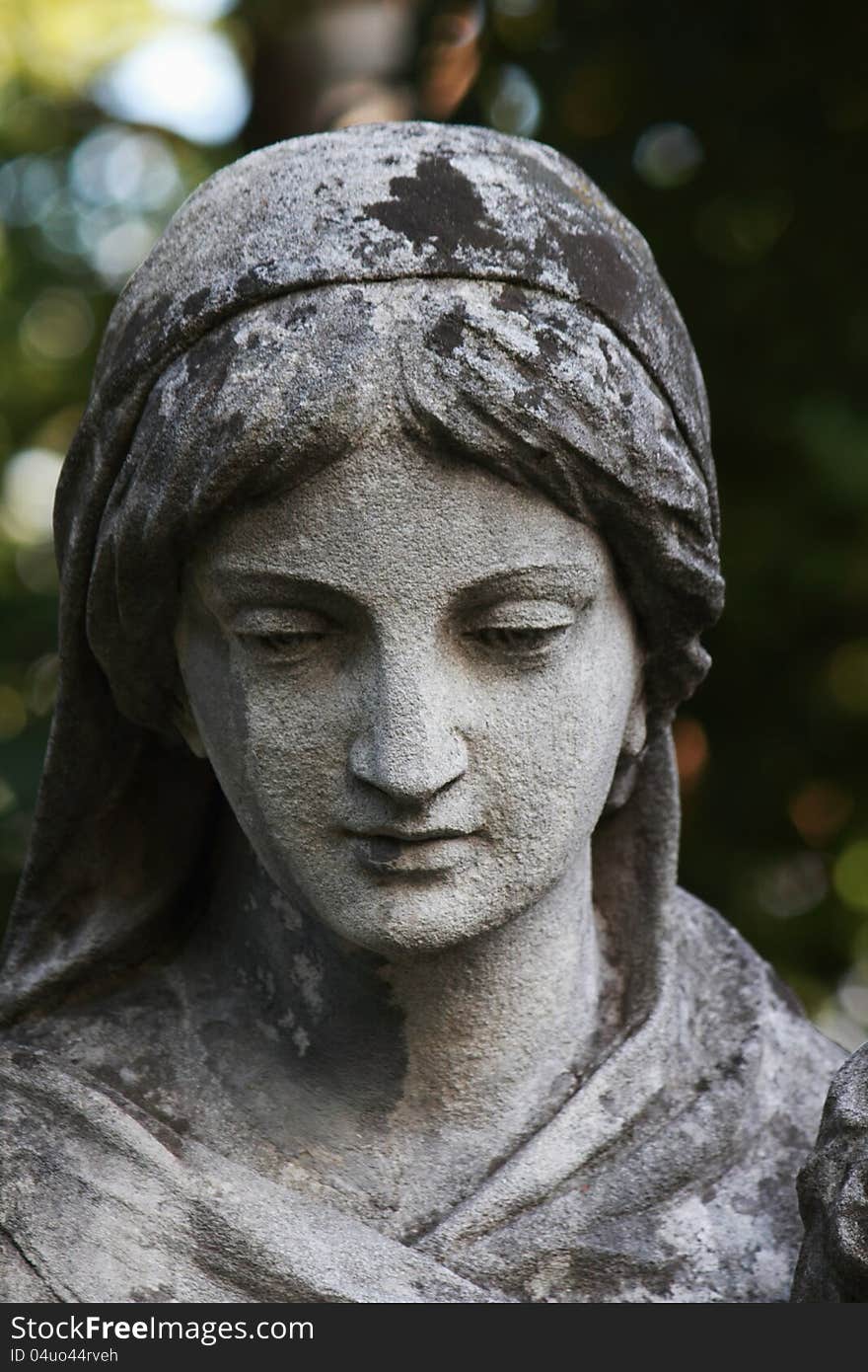 Statue of Virgin Mary as a symbol of love and kindness