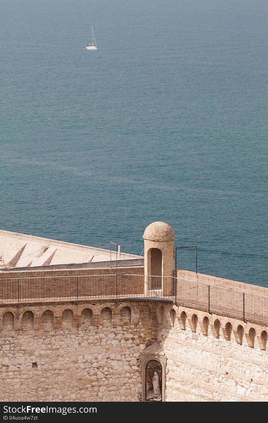 Sea ​​view from the walls of Ancona