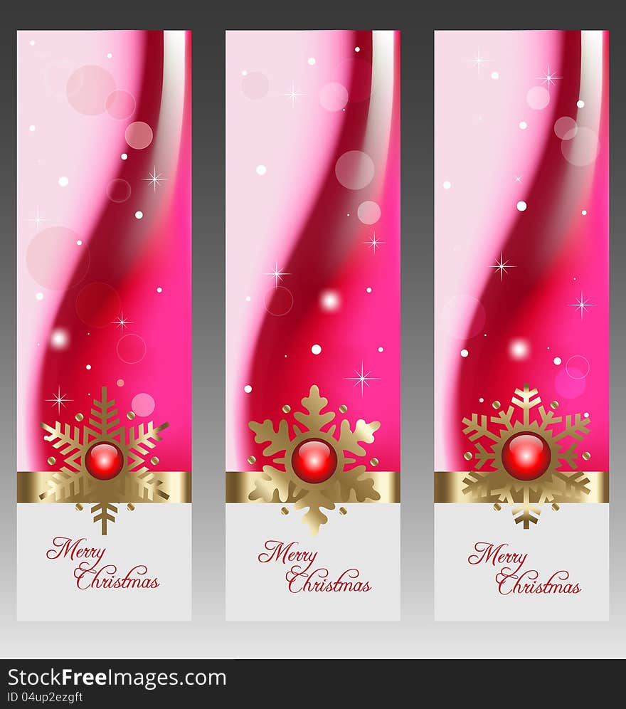 Christmas Banners With Embellishment