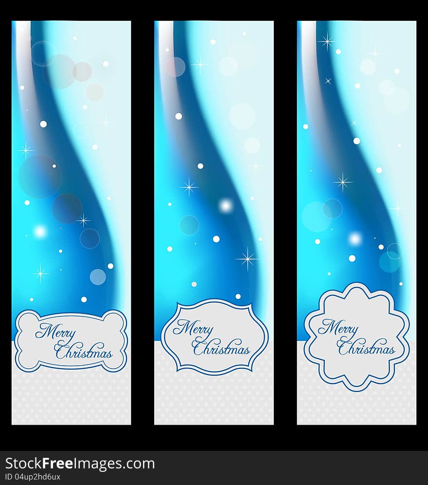 Christmas banners with embellishment