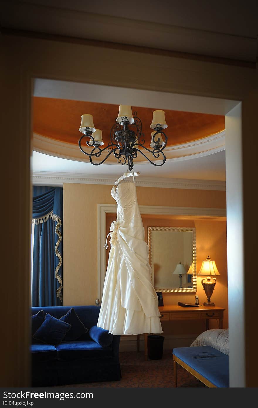 Hanging Wedding Dress