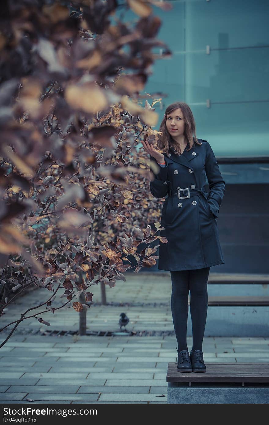 Girl on the bench