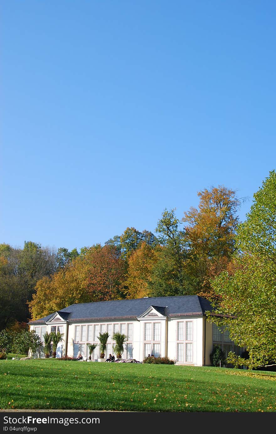 Rosenau rödental in the autumn