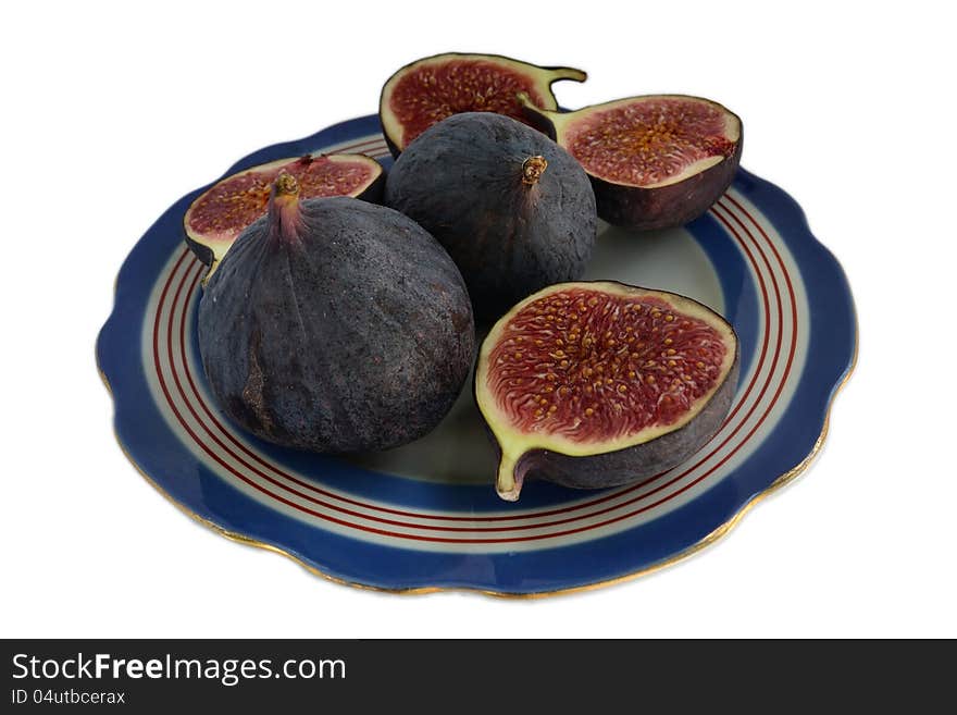 figs on a plate