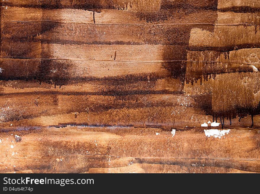 Handmade texture of brown paint grunge wooden plank. Handmade texture of brown paint grunge wooden plank