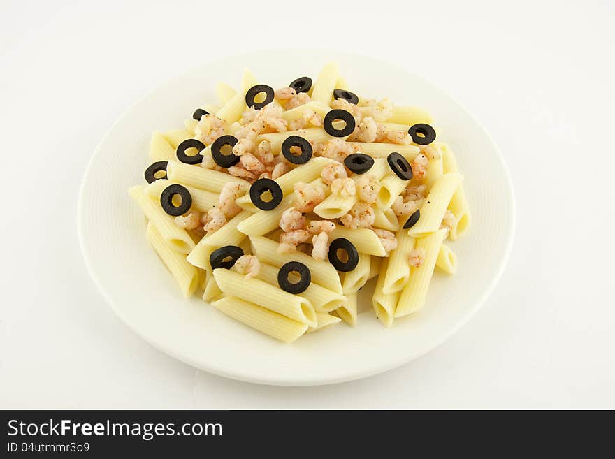 Pasta with shrimps