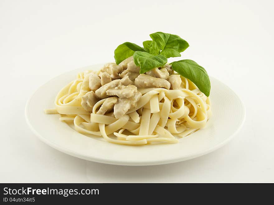 Pasta with chicken