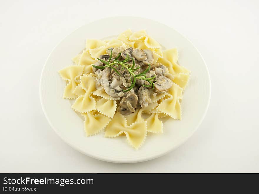 Pasta with mushrooms