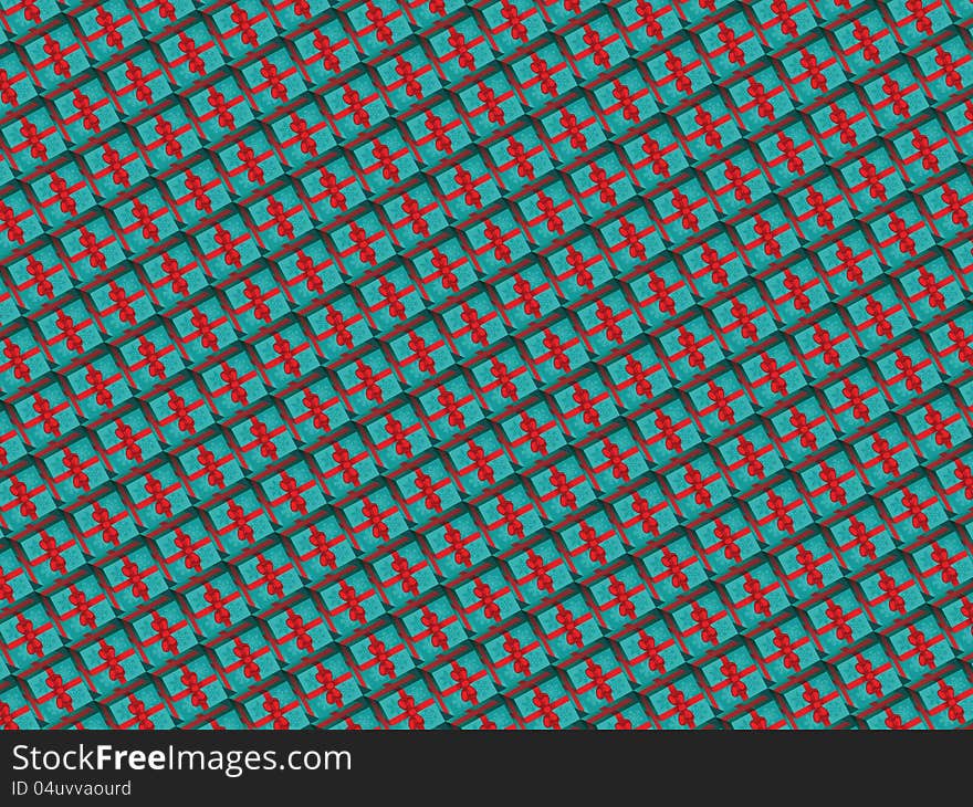 Seamless Christmas Present Pattern