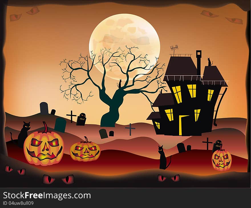 Halloween-holiday that everyone is waiting for and fear. Halloween-holiday that everyone is waiting for and fear