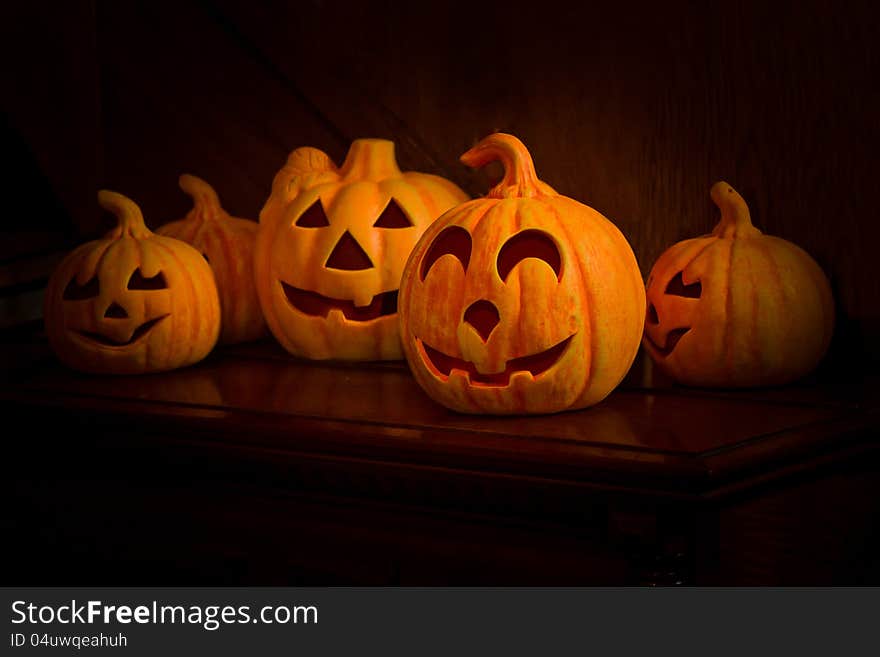 Very scary halloween pumpkins heads