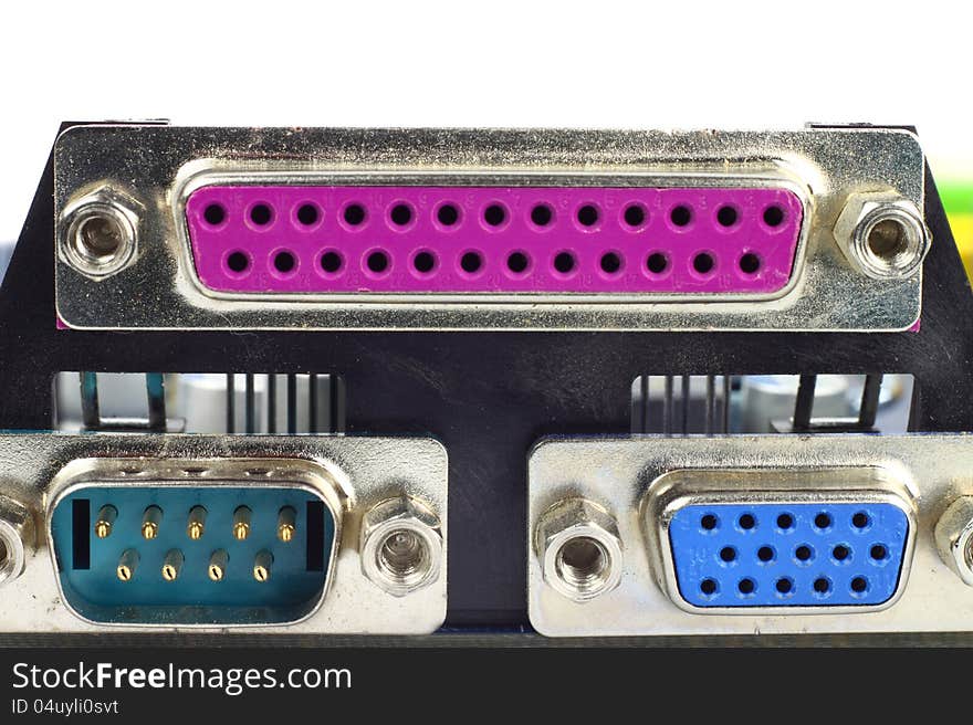 Sockets closeup