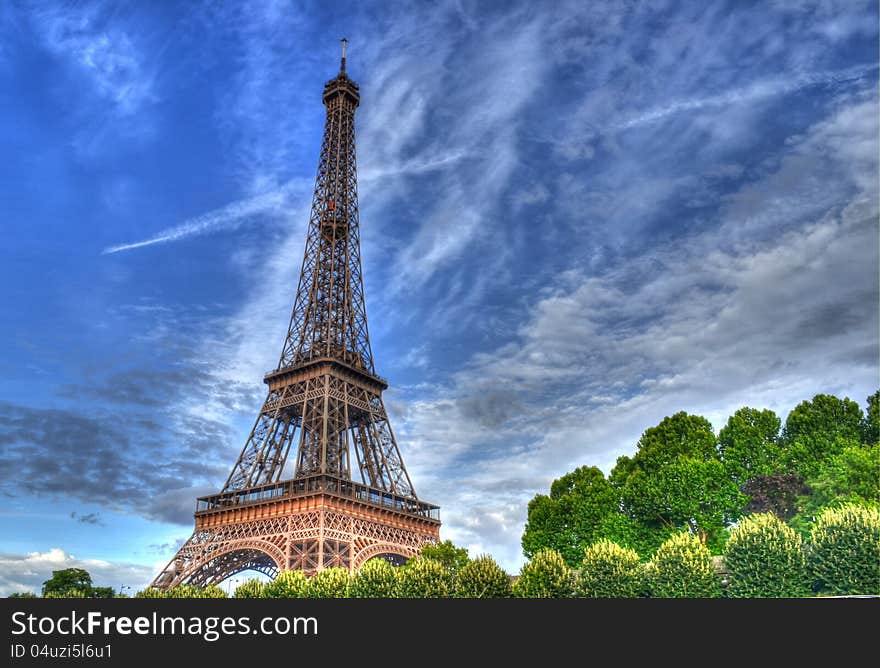 Eiffel Tower Seen From Seine River