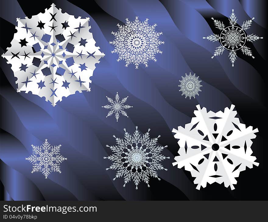 Background, Snowflakes