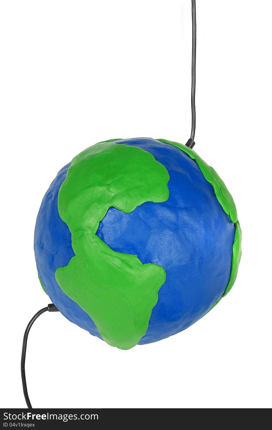 Plasticine Globe With Wires