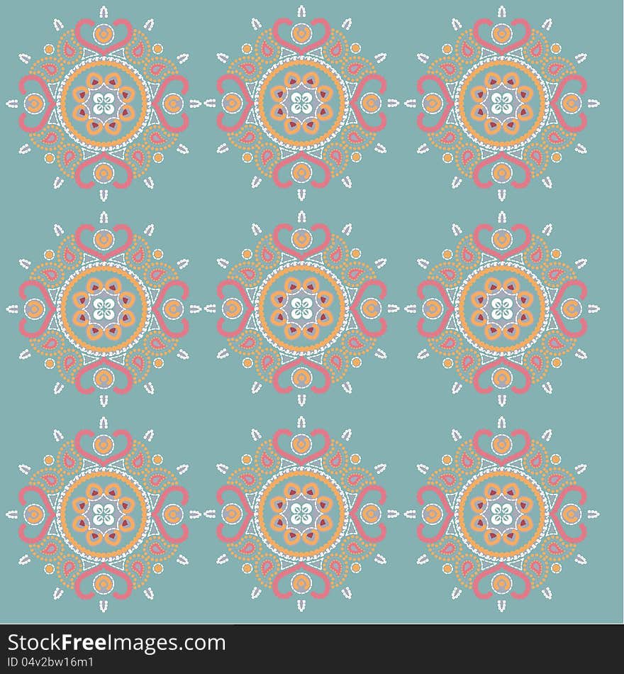 Ornament seamless pattern retro style. Ornament seamless pattern retro style