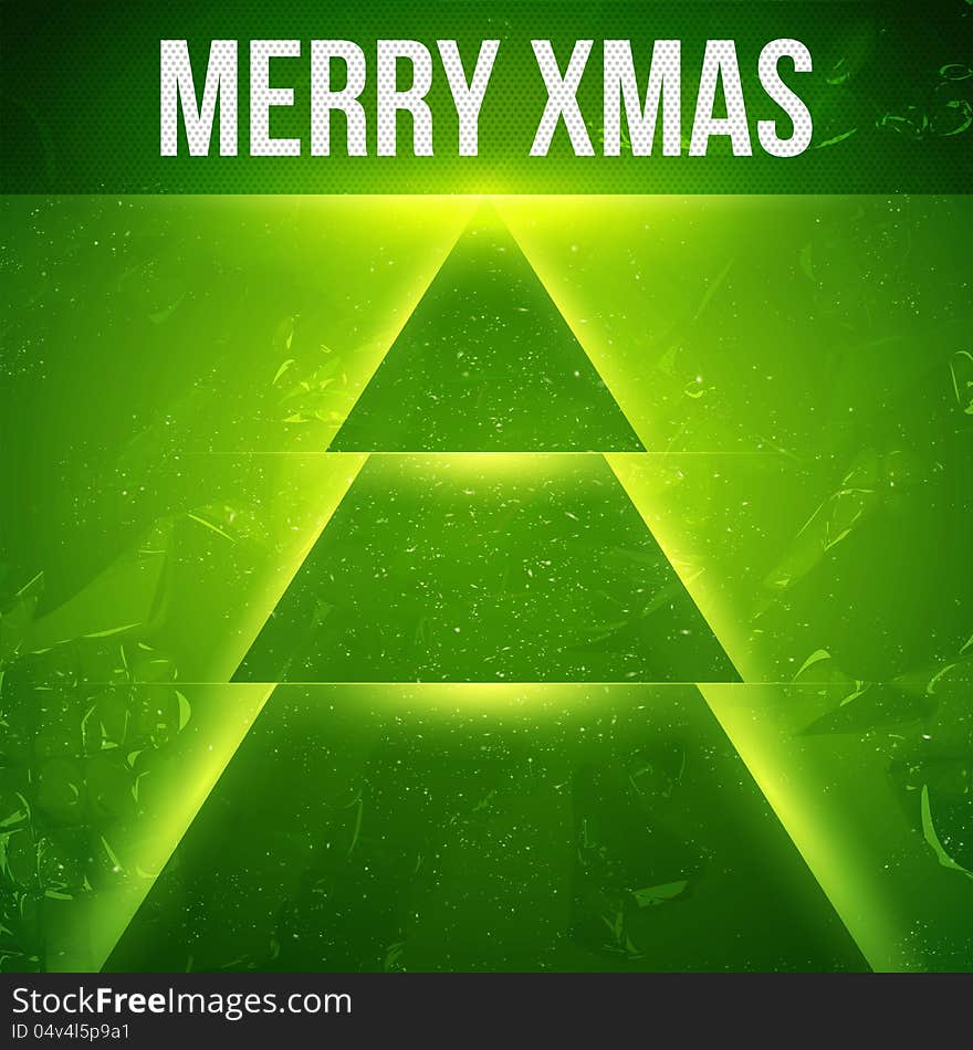 Christmas background. Vector illustration. Merry Christmas. Happy New Year. Modern art. Christmas tree. Abstract art. Xmas background. Abstract background