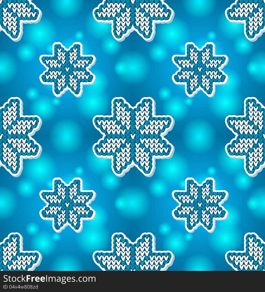 Christmas blue ornamental embroidery seamless pattern. Christmas blue ornamental embroidery seamless pattern