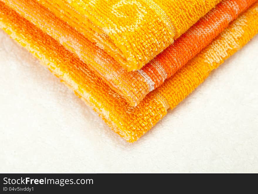 Orange And Yellow Towels