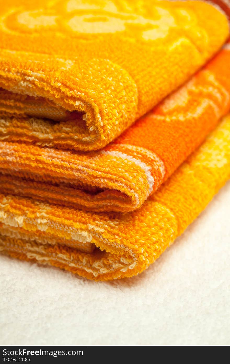 Orange And Yellow Towels