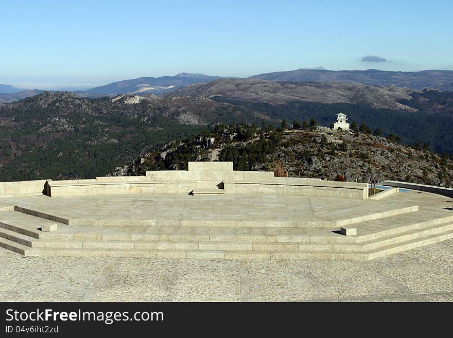 Landscape with mountains in north of Portugal. Landscape with mountains in north of Portugal.