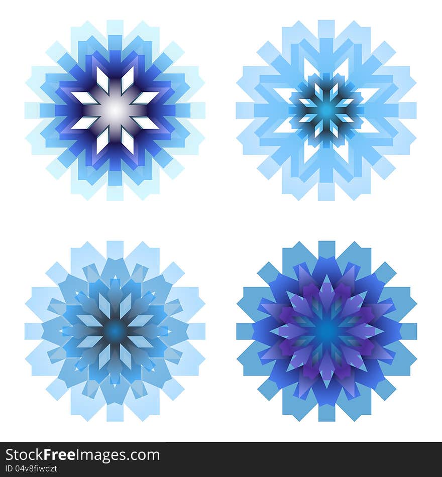 Four Snowflakes