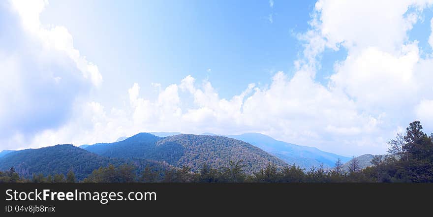 Blue Ridge Parkway National Park Autumn Scenic Vie