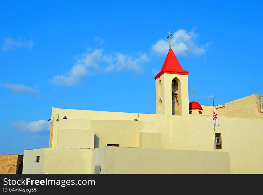 St.John's Church in Old City of Arce,Israel. St.John's Church in Old City of Arce,Israel